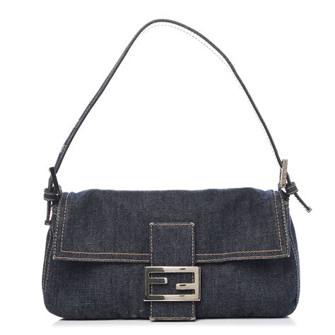 fendi denim baguette